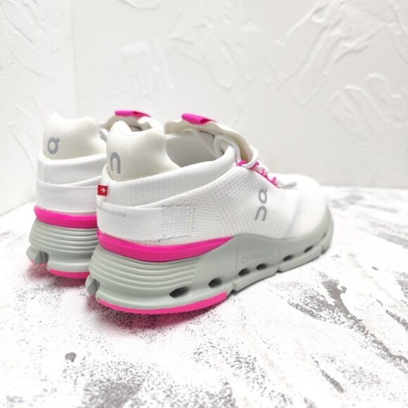 New On Cloud Cloudnova "Barbie" Women Pink Shoes White - Picture 6 of 9